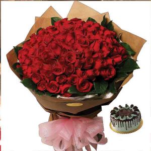100-Roses-Basket-With-Choco