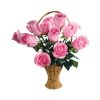 Pink-Roses-Basket