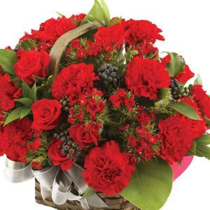 Red-Carnations-Basket