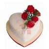 Red-Roses-With-Heart-Cake