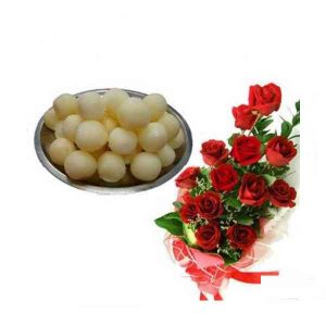 Red-Roses-With-Rasgulla