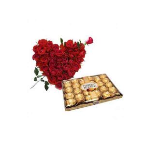Roses-Heart-With-24-Pcs-Fer