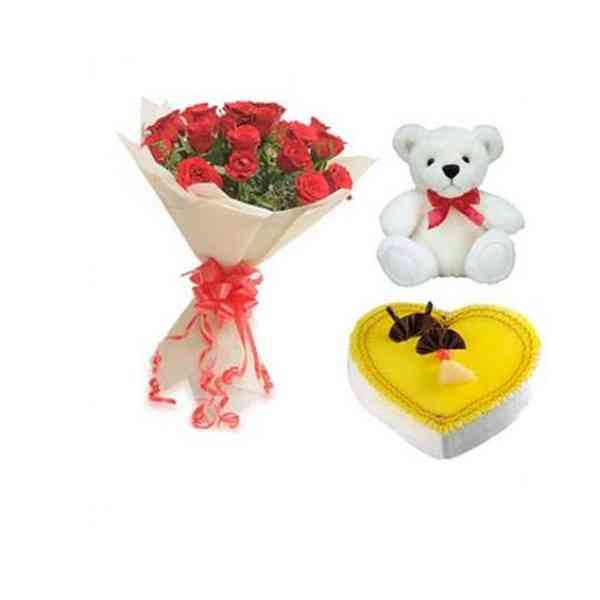 Roses,-Teddy-With-Heart-Sha