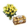 Yellow-Roses-Vase-With-Ferr